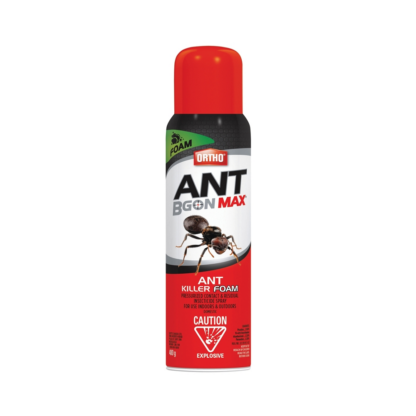 Ortho ANT B Gon Max 0213510 Ant Killer, Foam, Spray Application, Indoor, Outdoor, 400 g Aerosol Can