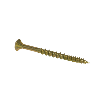 Hillman 620782 1" Yellow Flat Socket Head Construction Screws #8, 100 Pack