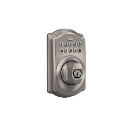 Schlage Camelot Trim Keypad Deadbolt - Satin Nickel