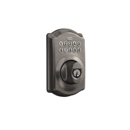 Schlage Camelot Trim Keypad Deadbolt - Antique Pewter