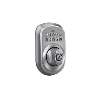 Schlage Plymouth Trim Keypad Deadbolt - Satin Chrome