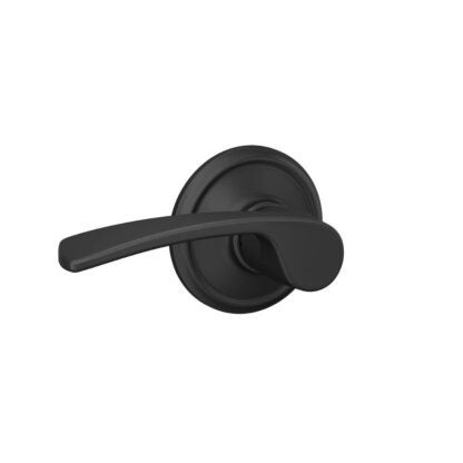 Schlage Standard Trim Passage Merano Lever - Matte Black