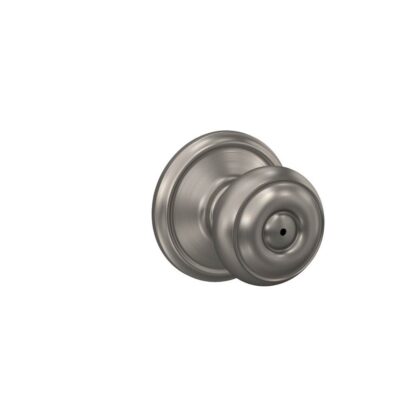 Schlage Standard Trim Privacy Georgian Knob - Satin Nickel