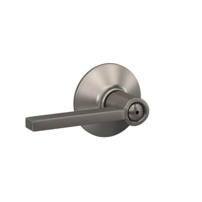 Schlage Standard Trim Privacy Latitude Lever - Satin Nickel