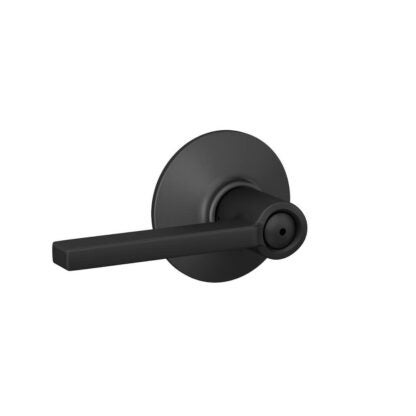 Schlage Standard Trim Privacy Latitude Lever - Matte Black