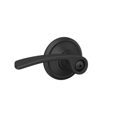 Schlage Standard Trim Privacy Merano Lever - Matte Black