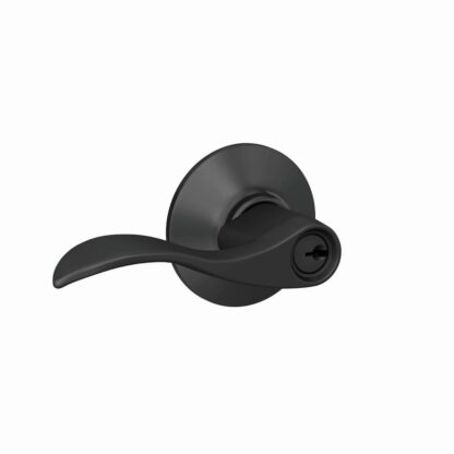 Schlage Standard Trim Keyed Entry Accent Lever - Matte Black