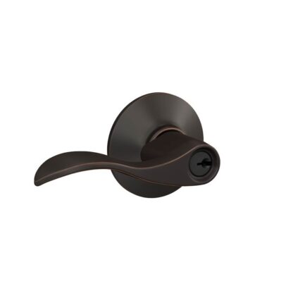 Schlage Standard Trim Keyed Entry Accent Lever - Aged Bronze