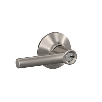 Schlage Standard Trim Keyed Entry Broadway Lever - Satin Nickel