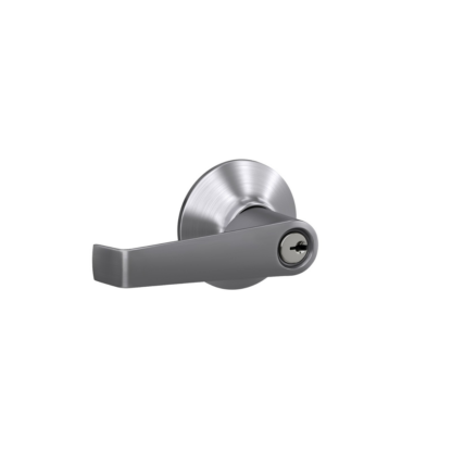 Schlage Standard Trim Keyed Entry Elan Lever - Satin Chrome