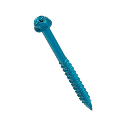 UCAN Super SCRU-IT® 3/16" Blue RUSPRO® Hex Head Masonry Anchor, 100 Pack