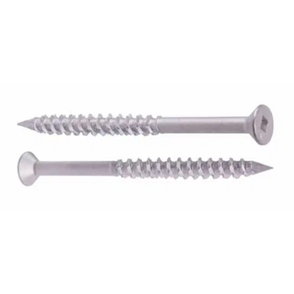 UCAN SCRU-IT 1/4" Robertson Flat Head Concrete Screw Anchor, 100 Pack