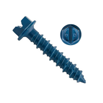 UCAN SCRU-IT 3/16" Robertson Flat Head Concrete Screw Anchor, 100 Pack