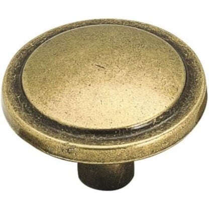 Amerock Traditional Classics Harmony Burnished Brass Cabinet Knob BP3443-BB