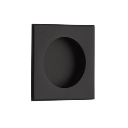 Emtek Square Flush Pull - Matte Black