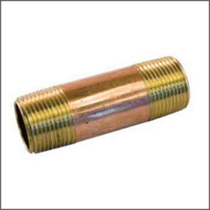 Schultz 1/2"X1-1/2" Lead-Free Brass Pipe Nipple Thread 4463-015