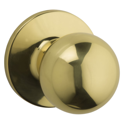 Weiser Regina Safelock Passage Knob - Polished Brass