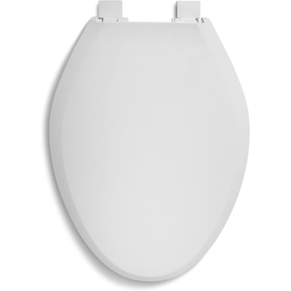 Centoco Plastics 3800SCLC-001 Soft-Close Toilet Seat with Lift & Clean, White