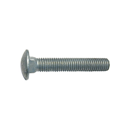 Paulin® 852-504 3/8" x 4" Fully Threaded Carriage Bolt, 100 Pack