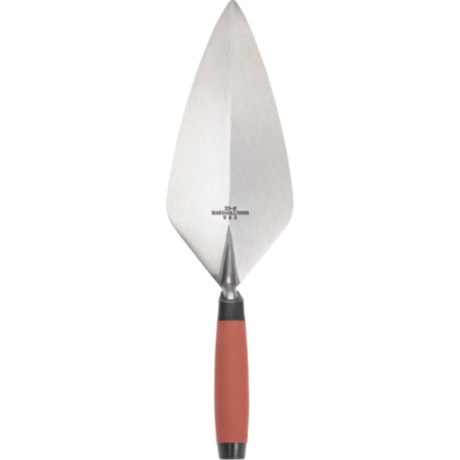 Marshalltown 34 11FG 11" London Brick Trowel with Durasoft Handle - Red