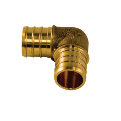 Aqua-Dynamic 9777-844 3/4" 90° Lead-Free Brass PEX Elbow, 25 Pack