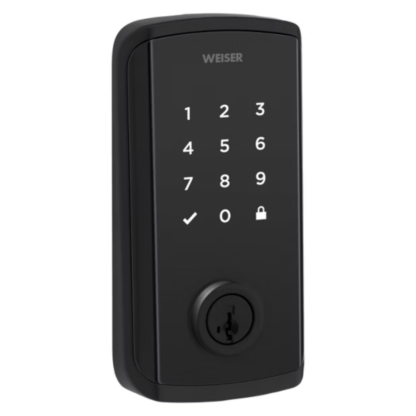 Weiser GED9800-514 Halo Select™ Touchscreen SmartLock Deadbolt with Wi-Fi & Matter Enabled - Matte Black