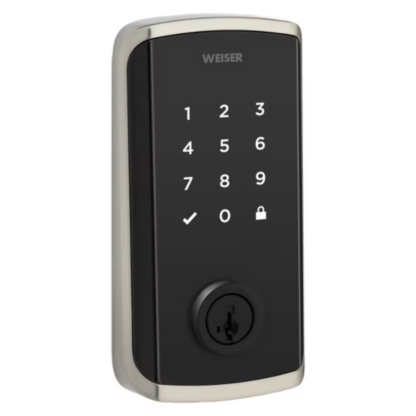 Weiser GED9800-15 Halo Select™ Touchscreen SmartLock Deadbolt with Wi-Fi & Matter Enabled - Satin Nickel