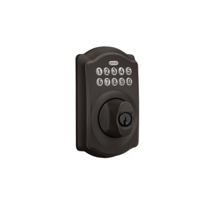 Schlage Camelot Deadbolt Keypad - Venetian Bronze