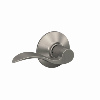 Schlage Accent Passage Lever - Satin Nickel