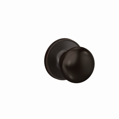 Schlage J-Series Standard Trim Stratus Passage Knob - Aged Bronze