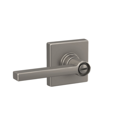 Schlage J-Series Collins Trim Solstice Privacy Lever - Satin Nickel